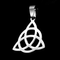 Pendentifs en acier inoxydable, triangle, couleur originale Vendu par PC