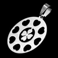 Pendentifs en acier inoxydable, Rond, couleur originale Vendu par PC