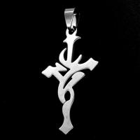 Stainless Steel Cross Pendants, original color 