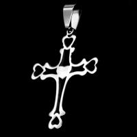 Stainless Steel Cross Pendants, original color 