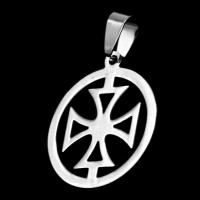 Pendentifs en acier inoxydable, Rond, couleur originale Vendu par PC