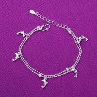 Pulseras de Plata Estelina, Plata de ley 925, chapado en color de plata, Joyería & diferentes estilos para la opción & para mujer, Vendido por UD