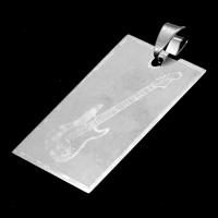 Pendentifs en acier inoxydable, rectangle, couleur originale Vendu par PC