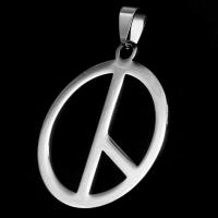 Pendentifs en acier inoxydable, Rond, couleur originale Vendu par PC