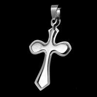 Stainless Steel Cross Pendants, original color 