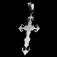 Stainless Steel Cross Pendants, original color 