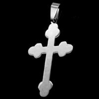 Stainless Steel Cross Pendants, original color 