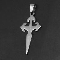 Stainless Steel Cross Pendants, original color 