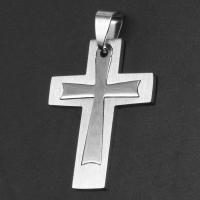 Stainless Steel Cross Pendants, original color 