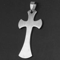 Stainless Steel Cross Pendants, original color 