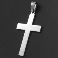 Stainless Steel Cross Pendants, original color 