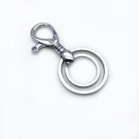 Zinc Alloy Key Clasp, Unisex, silver color 