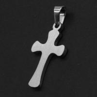 Stainless Steel Cross Pendants, original color 