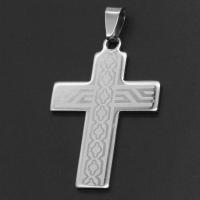 Stainless Steel Cross Pendants, original color 