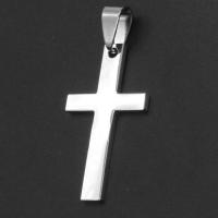 Stainless Steel Cross Pendants, original color 