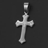 Stainless Steel Cross Pendants, original color 