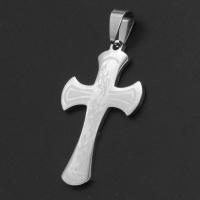 Stainless Steel Cross Pendants, original color 