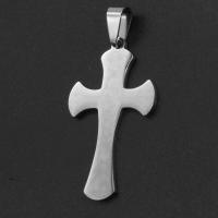 Stainless Steel Cross Pendants, original color 