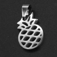 Edelstahl Schmuck Charme, Ananas, originale Farbe, 20x12x1mm, verkauft von PC