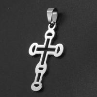 Stainless Steel Cross Pendants, original color 