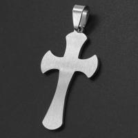 Stainless Steel Cross Pendants, original color 