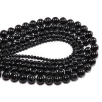 Black Vein Turquoise Beads, Round, polished, Natural & DIY .96 Inch 