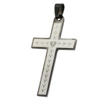 Stainless Steel Cross Pendants, original color 