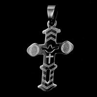 Stainless Steel Cross Pendants, original color 