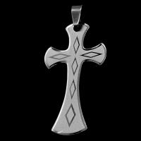 Stainless Steel Cross Pendants, original color 