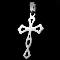 Stainless Steel Cross Pendants, original color 