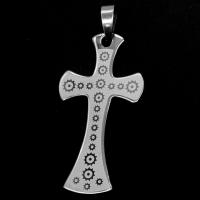 Stainless Steel Cross Pendants, original color 