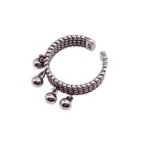 Kupfernickel Manschette Fingerring, Platinfarbe platiniert, Einstellbar & unisex, 5.5mm, verkauft von PC