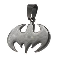 Pendentifs en acier inoxydable, Chauve-souris, noire Vendu par PC