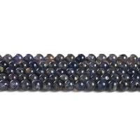 Iolite Beads, Round, polished, Natural & DIY, blue cm 