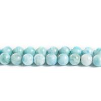 Larimar Beads, Round, polished blue, Grade AAA Approx 14.6 Inch 