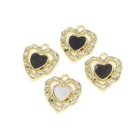 Zinc Alloy Enamel Pendants, Heart 