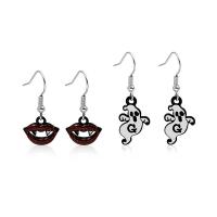 Stainless Steel Drop Earring, epoxy gel, Halloween Jewelry Gift & for woman 