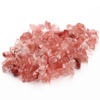 Perle en Quartz cerise, rouge de cerise, Irrégulière, DIY, rouge, 8-12mm cm, Vendu par brin