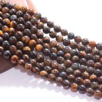 Tiger Eye Beads, Round, polished, DIY, mixed colors cm 