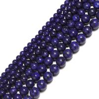 Natural Lapis Lazuli Beads, Round, polished, DIY, blue cm 