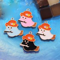 Zinc Alloy Enamel Pendants, plated 