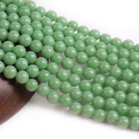 Night-Light Stone Beads, Round, polished, DIY, green cm 