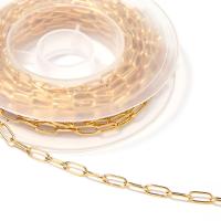 Stainless Steel Oval Chain, plated 