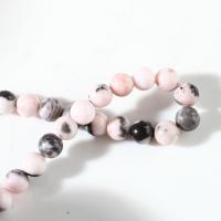 Zebra Jasper Bead, Round, polished, DIY Approx 15.7 Inch 