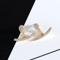 Ear Jacket, Zinc Alloy, fashion jewelry & for woman & with rhinestone 