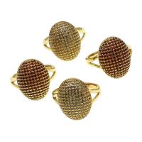 Cubic Zirconia Micro Pave Brass Finger Ring, Adjustable & micro pave cubic zirconia & for woman 