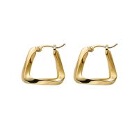 Brass Huggie Hoop Earring, gold color plated, fashion jewelry & for woman, 23mm 