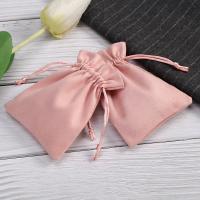 daimcuir suédé Sac drawstring, normes différentes pour le choix, rose, Vendu par PC