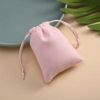 Sac cadeau velours, velours de coton, normes différentes pour le choix, rose, Vendu par PC