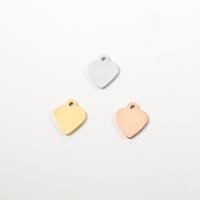 Stainless Steel Heart Pendants, plated, DIY Approx 1.6mm 